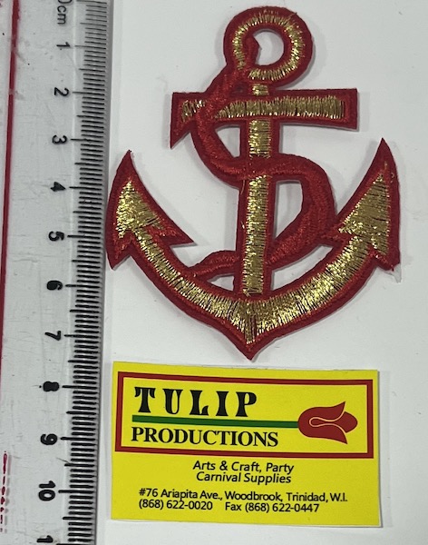 Red & Gold Anchor 2/pk
